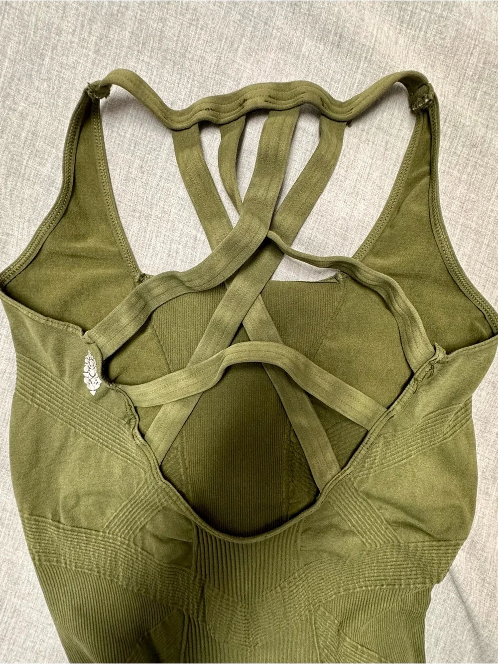 FP Movement Good Karma Olive Onesie Sz XS/S